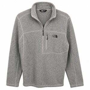 The North Face Men's XL‎ Gray Fleece 1/2 Zip Pullover Jacket Outdoor Lightweight